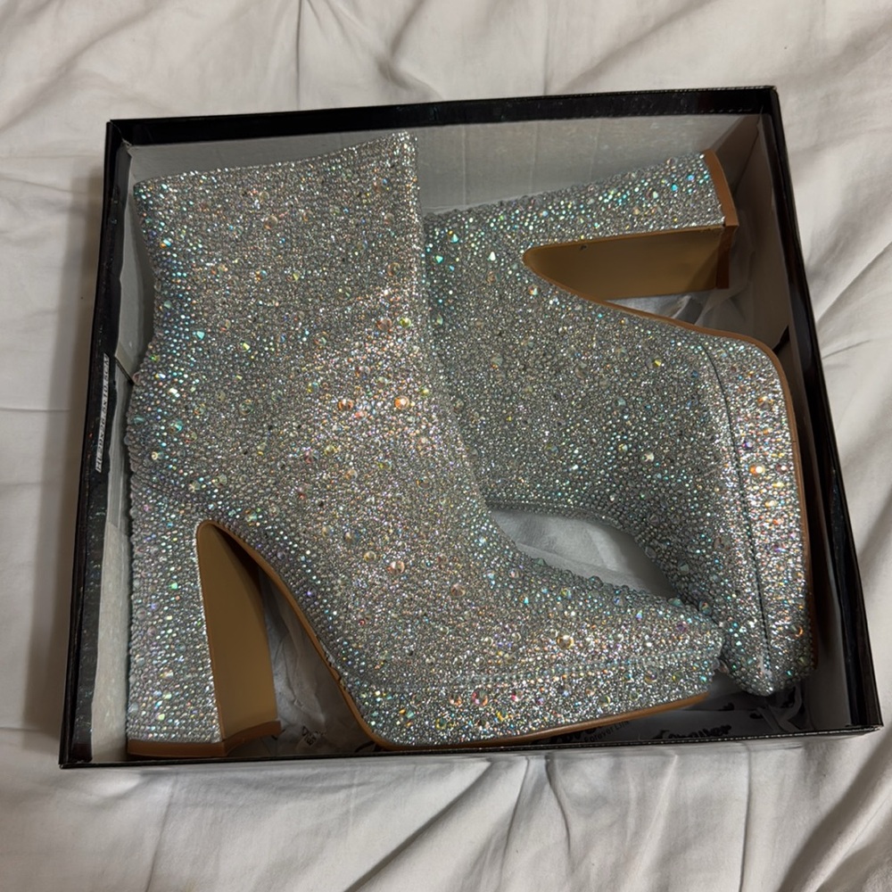 Forever Rhinestone Booties - Picture 4 of 9